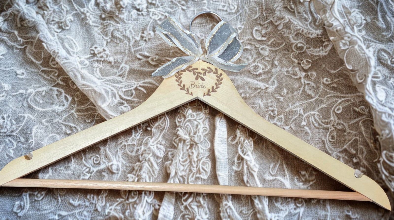 Personalised Wooden Wedding Coat Hangers,Bride, Bridesmaid, Groom, Mother of the