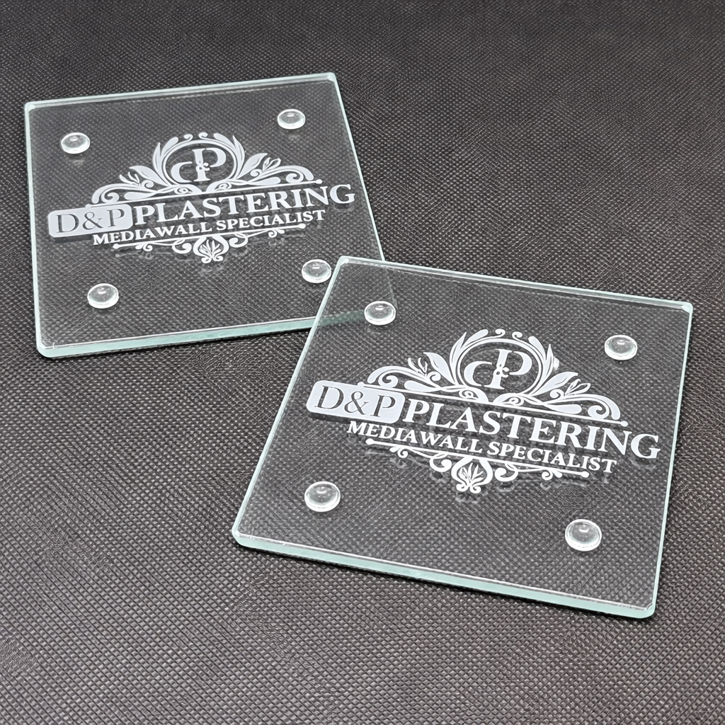 personalised glass coasters