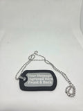 Personalised Men's Army Dog Tag Necklace ID Tag Both Sides Engraved Gift for Him