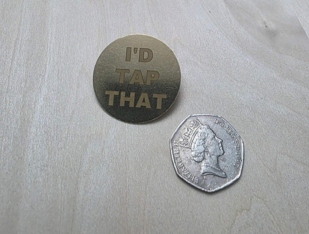 Personalised Golf Green Marker – Thin Copper