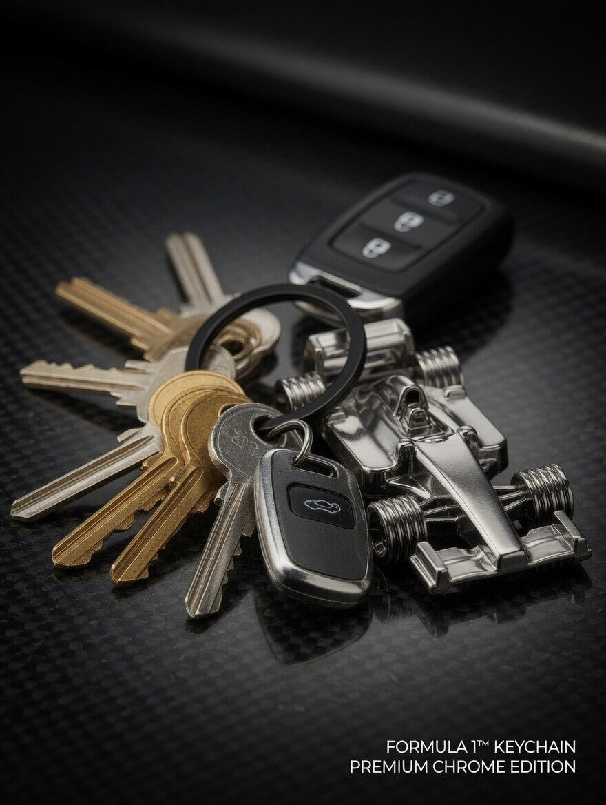 Formula 1 Style Car Keyring Customisable Gift Idea,  Add a Name