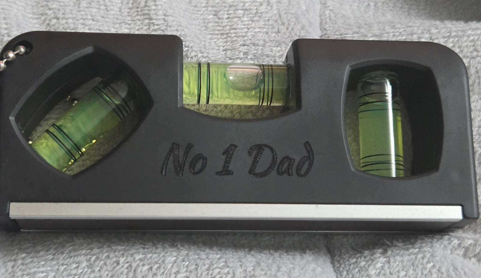 Personalised Spirit Level any name or quote, 4 inches Gift, Birthday,Fathers Day