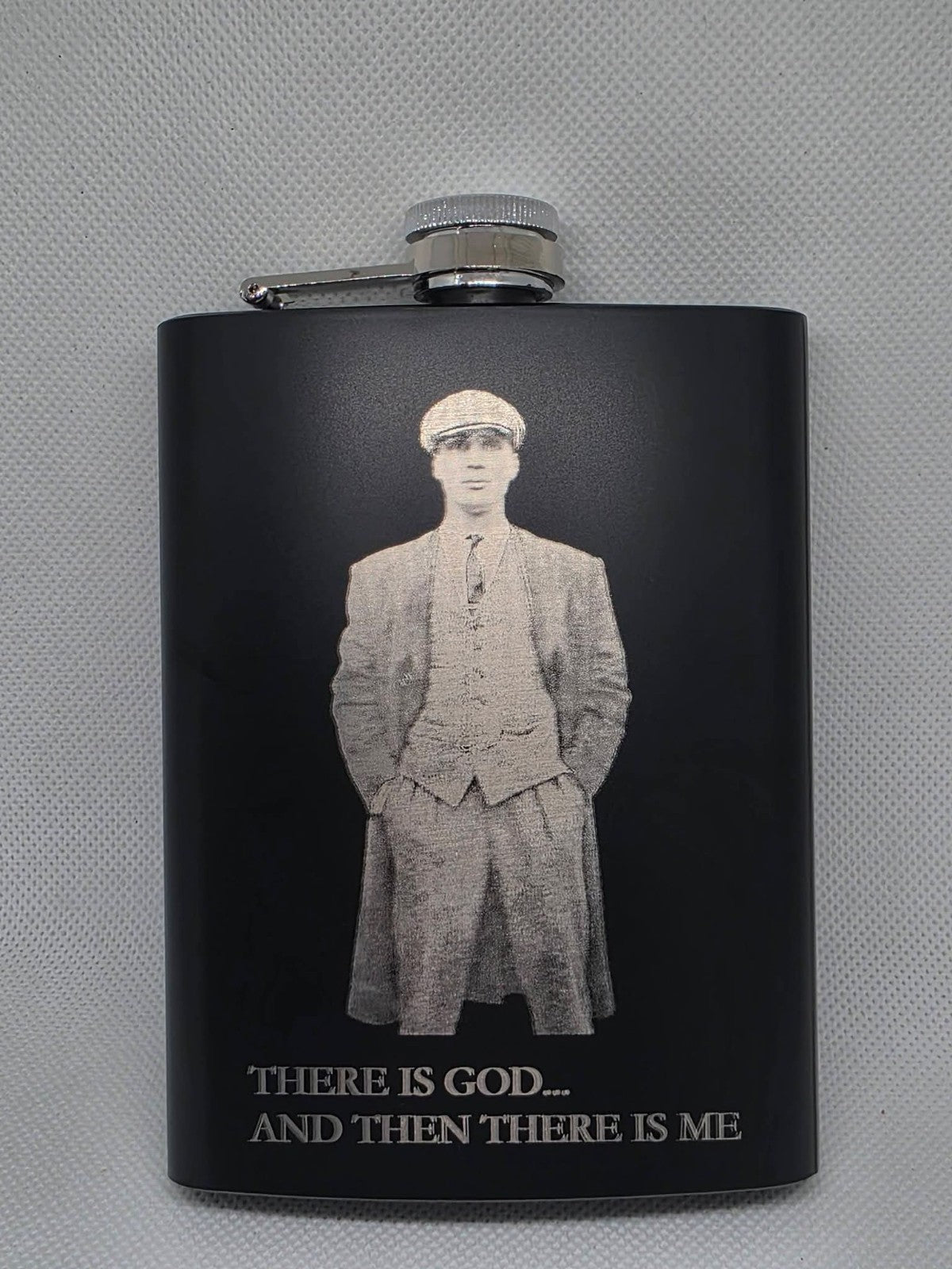 Peaky Blinders Engraved 8oz Hip Flask – Statement Design
