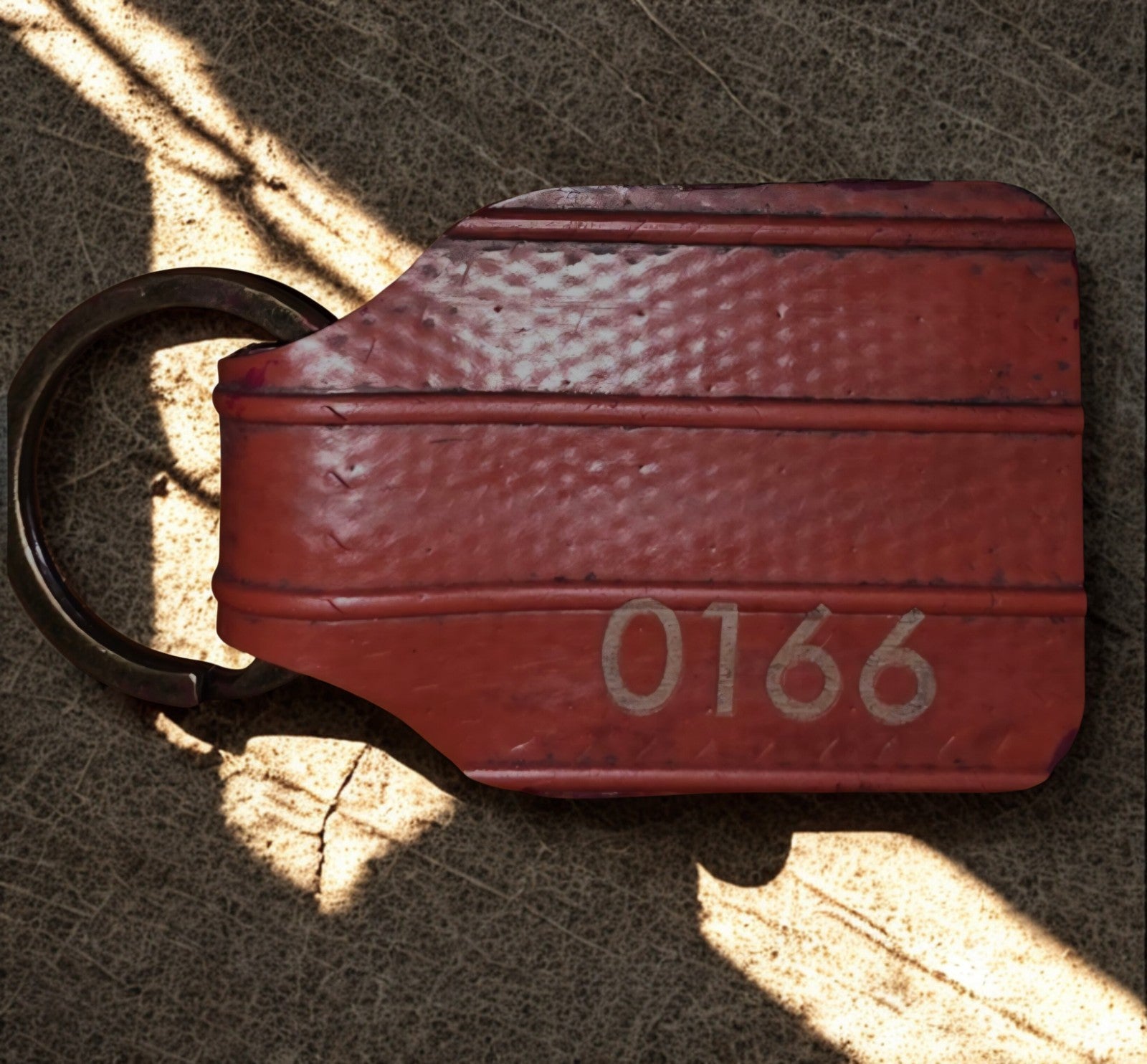 Handmade personalised fire hose keyring.