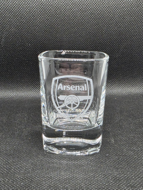 2 oz Shot Glass/ Whiskey Arsenal Personalised Football Gift Birthday Gift