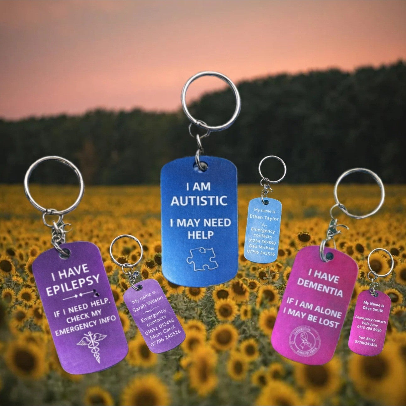 Personalised Autism Awareness Keyring For Anyone