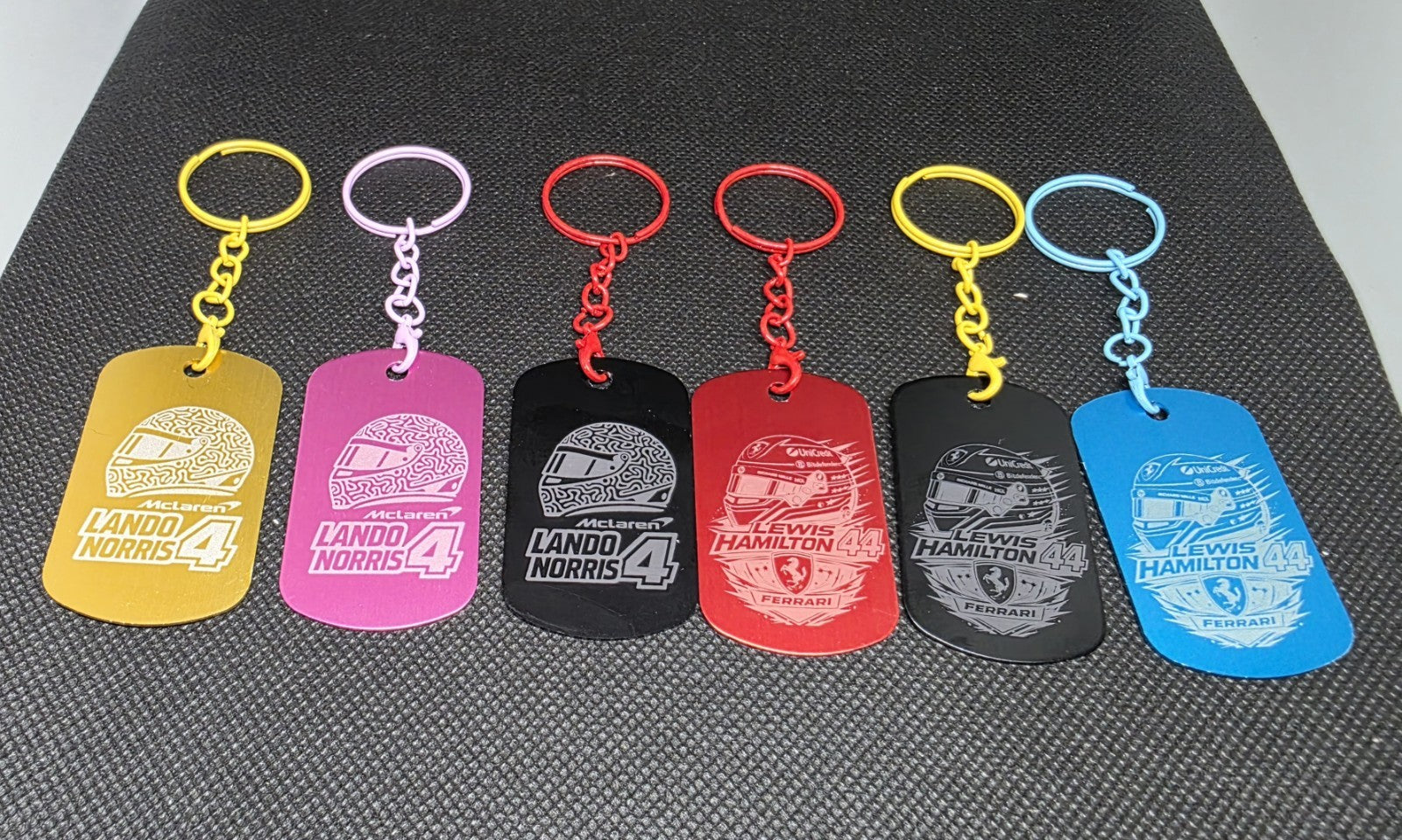 Personalised Keyring Lando Norris OR Lewis Hamilton