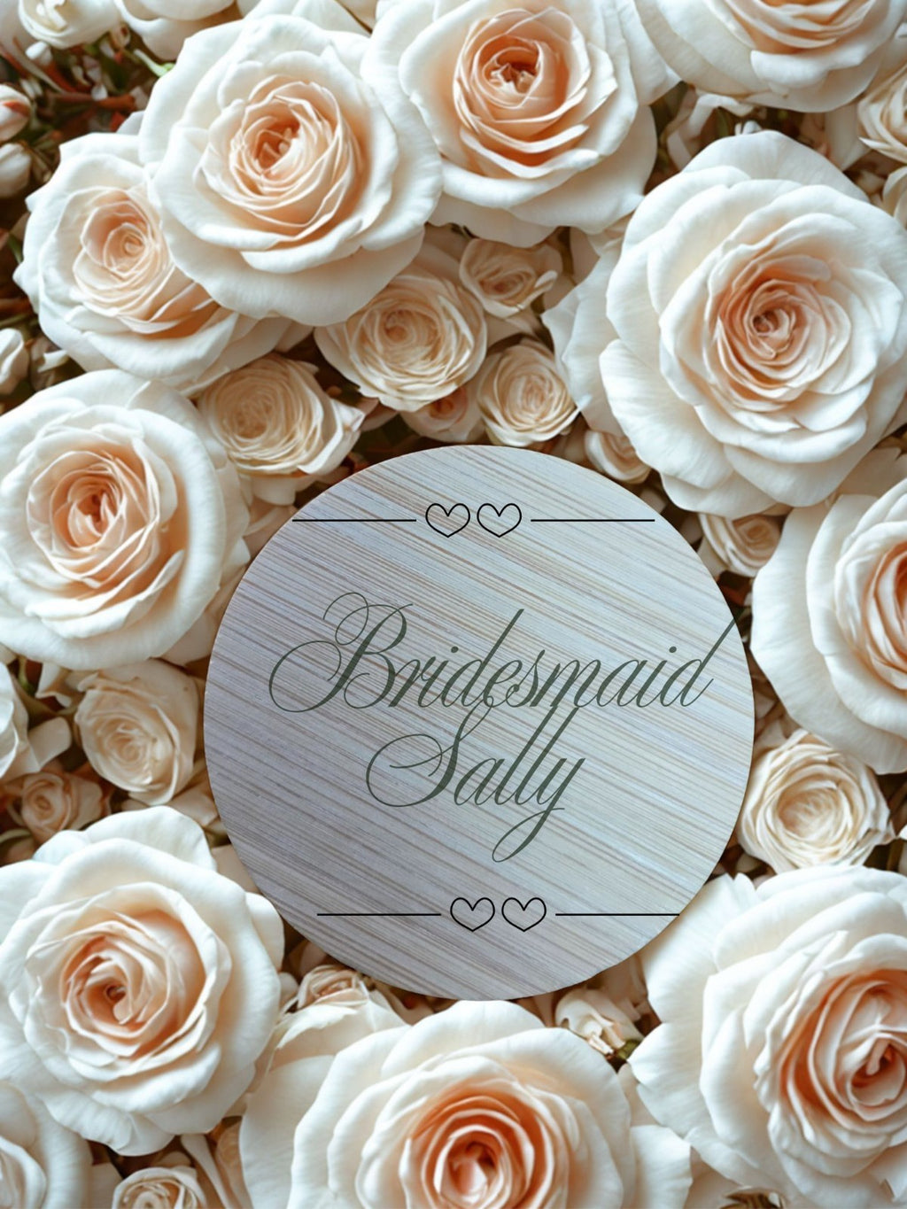 Personalised Bridesmaid Small Compact Mirror – Any Personal message Available