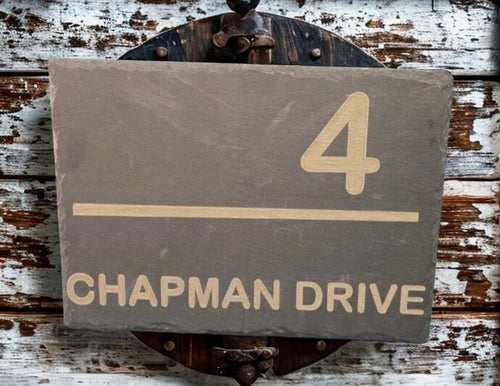 Fully Personalised Slate House Sign,Make your home truly yours with a custom