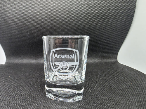 2 oz Shot Glass/ Whiskey Arsenal Personalised Football Gift Birthday Gift