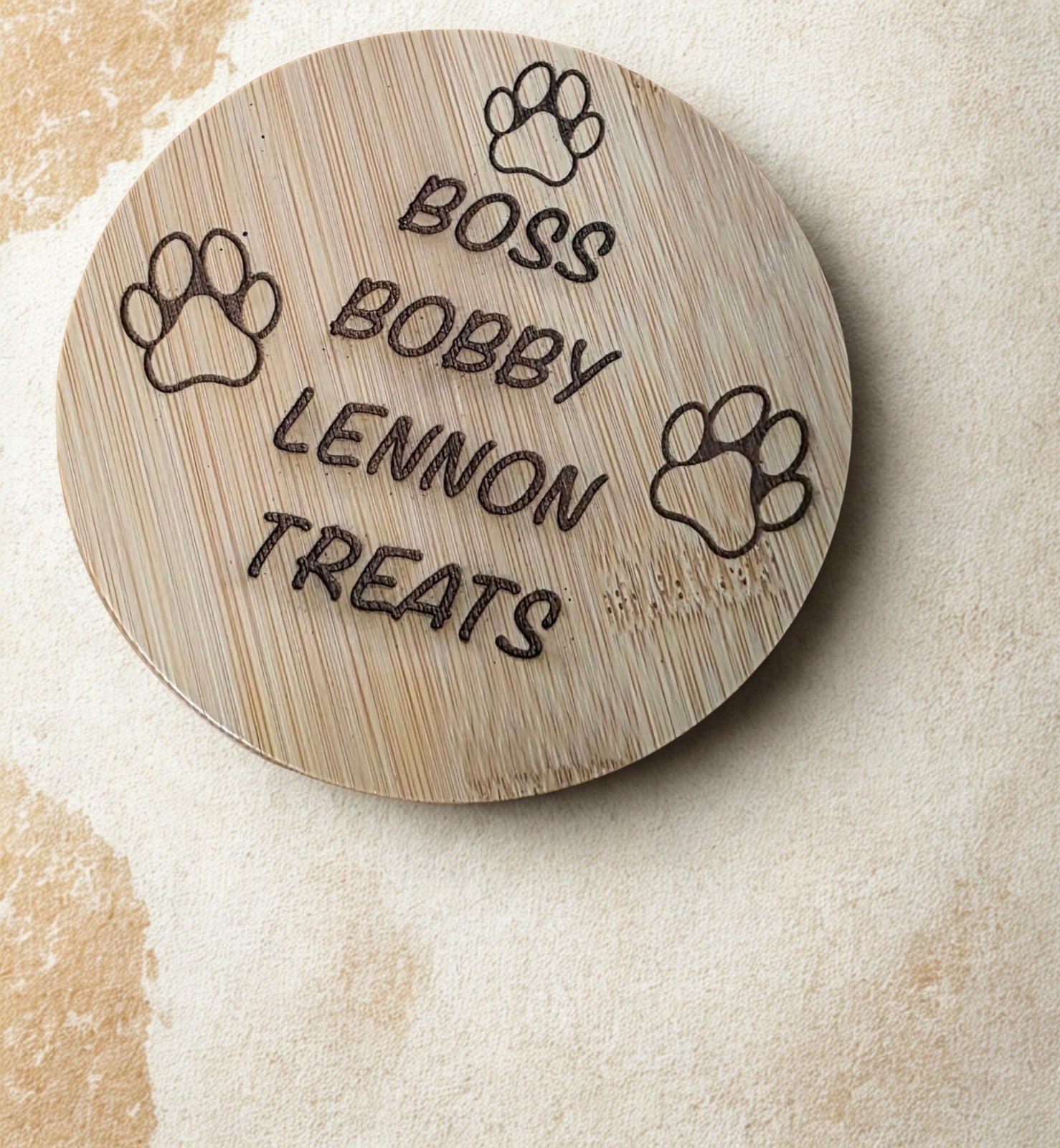 Personalised Laser-Engraved Pet Treat Jar