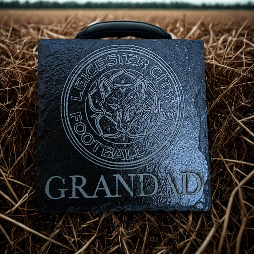 Personalised Coasters (any team and name) England, Leicester City, Arsenal,Chels