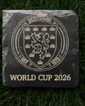 Your Personalised Slate Lasered Coaster, name rugby team, football club