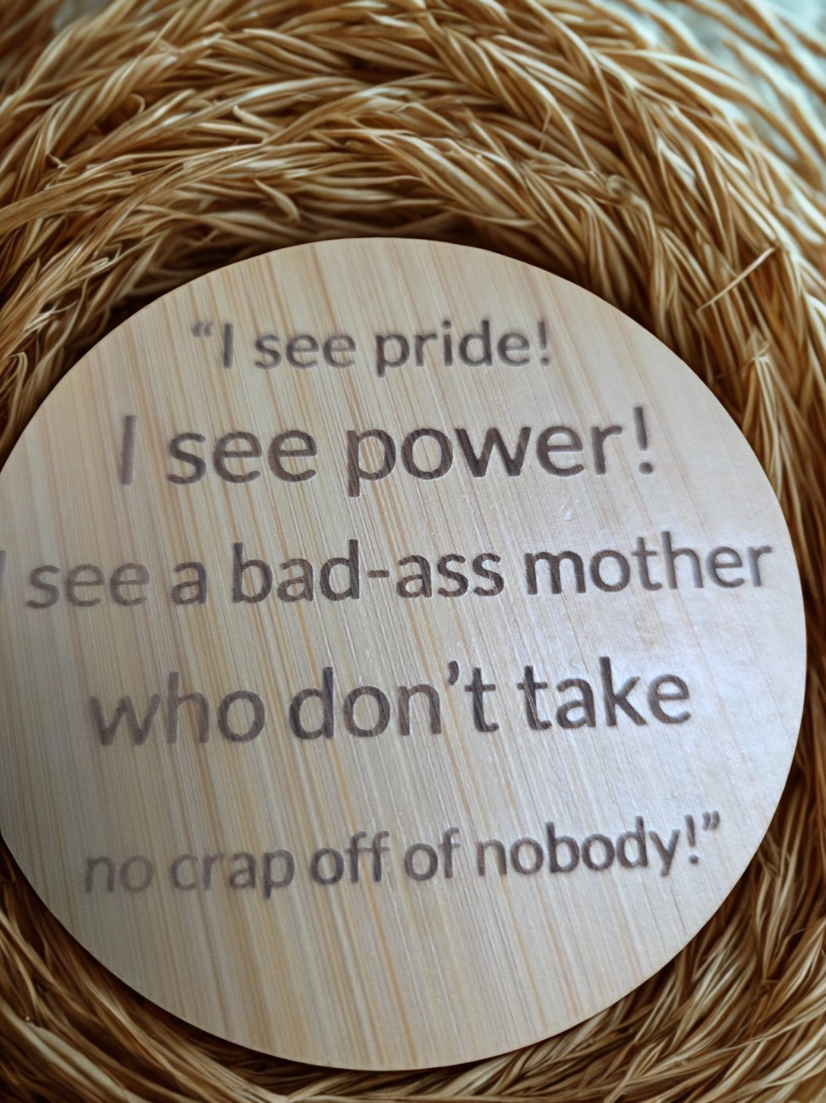 Personalised Bridesmaid Small Compact Mirror – Any Personal message Available