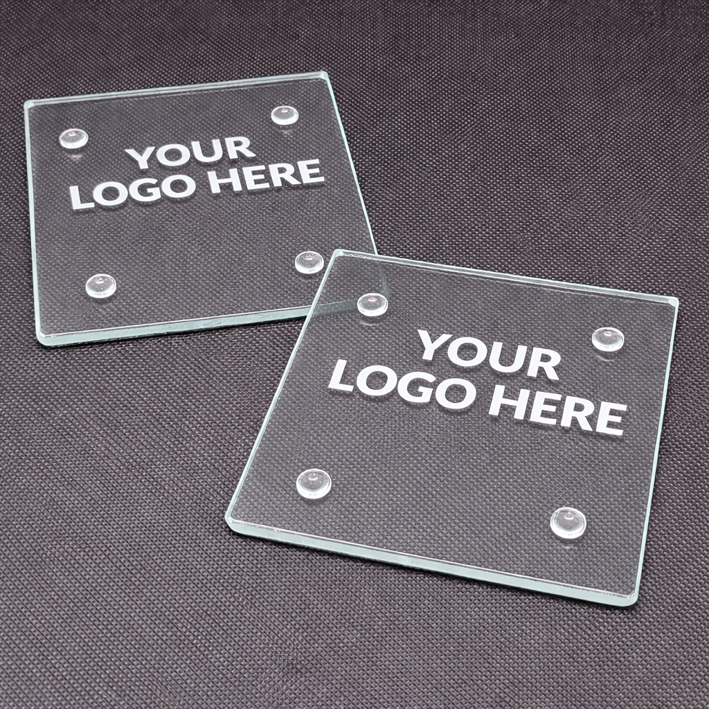 personalised glass coasters