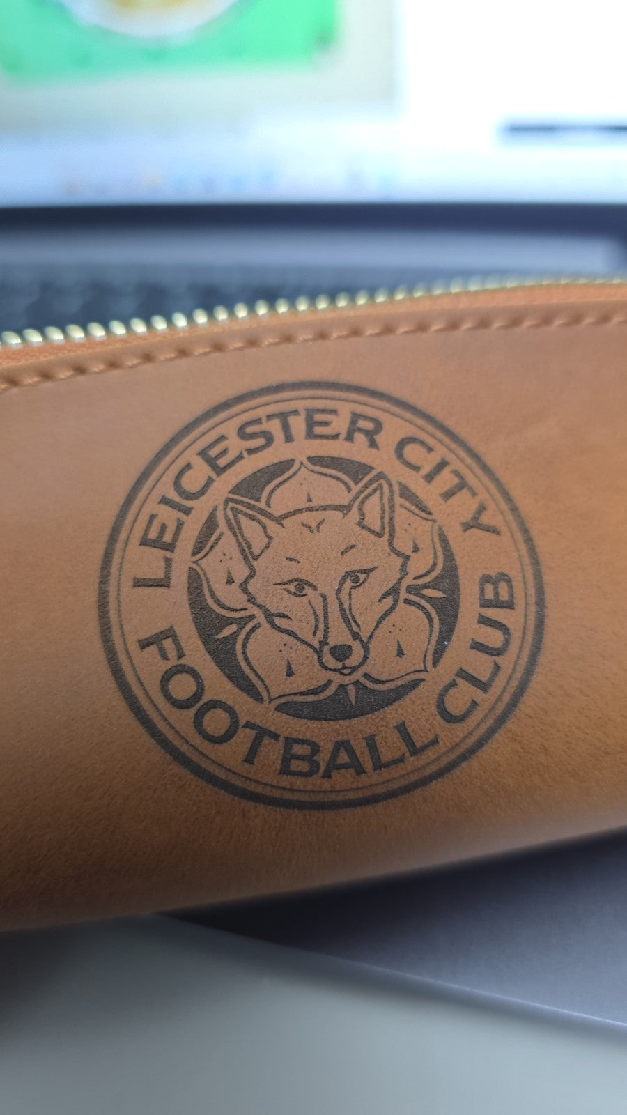 "Personalised Genuine Leather Wash Bag / Darts Accessory Case"