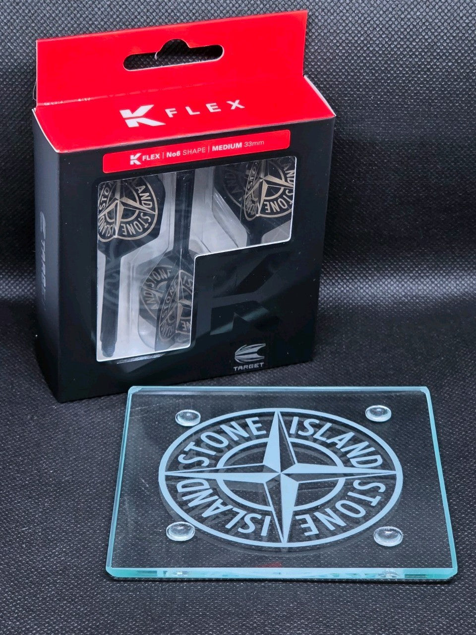 Personalised Engraved Glass Coaster | Any Logo | Custom Bar Gift | Darts Pub