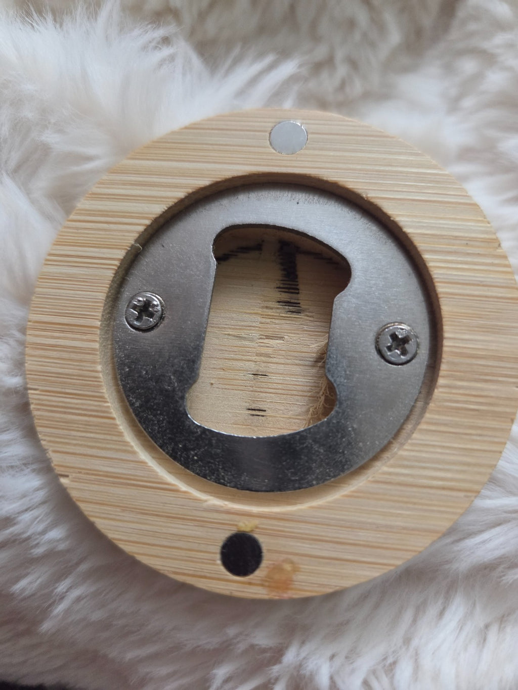 Personalised Small Wooden Bottle Opener – Stone Island–Inspired Design