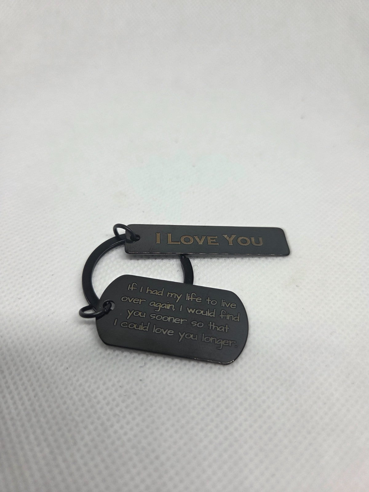 Personalised love Valentines Keyring can be Personalised to your names quotes