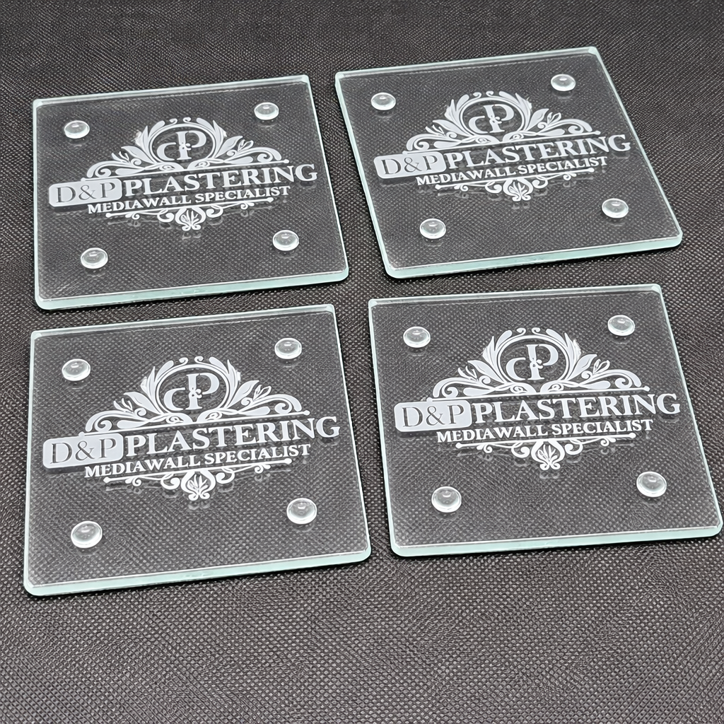 personalised glass coasters