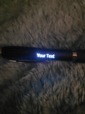 PERSONALISED Coloured LIGHT UP LED BALLPOINT PEN with STYLUS - any name / slogan